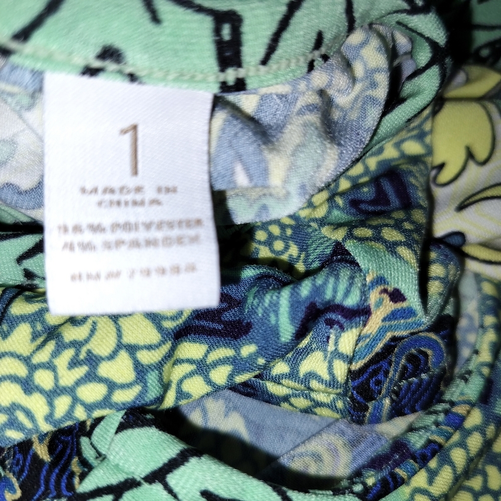 Chicos Mediterranean Waves Maxi Dress Size‎ 1 (US8) Boho Resort Chic Vacation - Picture 4 of 10